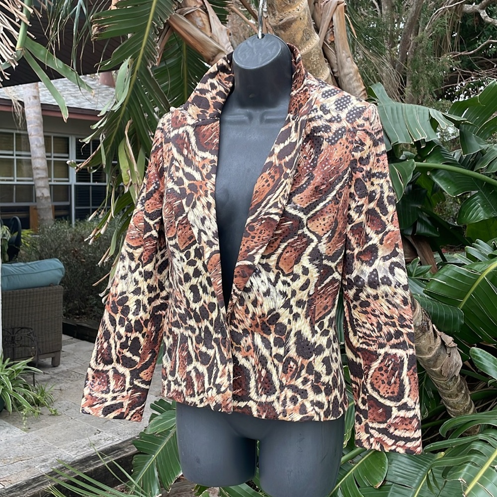 Cache sequin leopard blazer - Picture 3 of 8